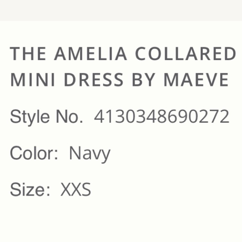 Anthropologie THE AMELIA COLLARED by Maeve Size XXS - Picture 6 of 6